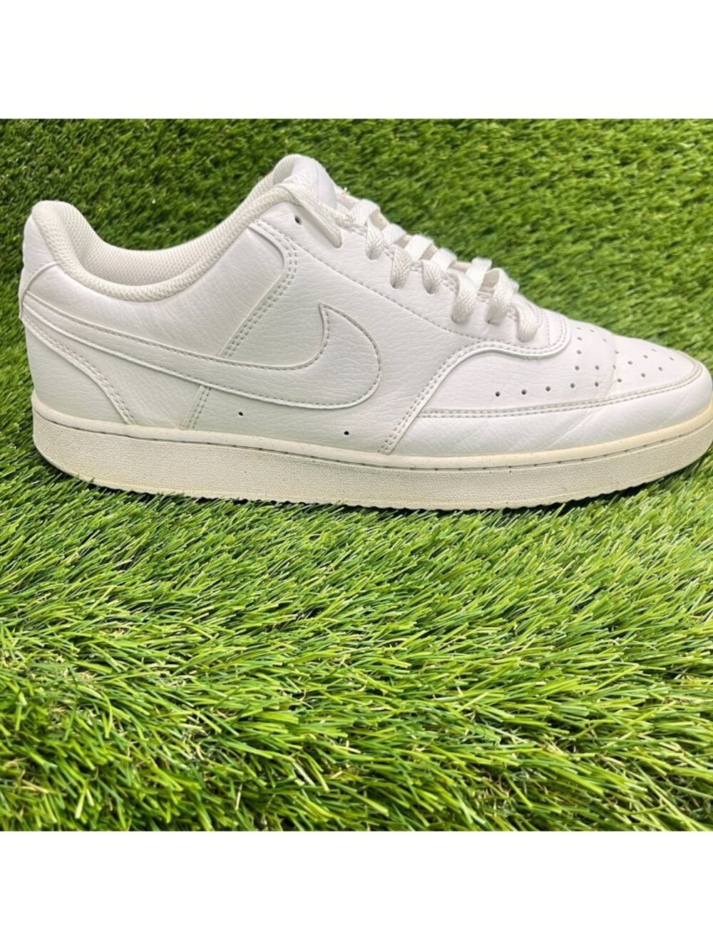 Nike Court Vision Low Next Nature Mens Size 11 White Athletic Shoes Sneakers